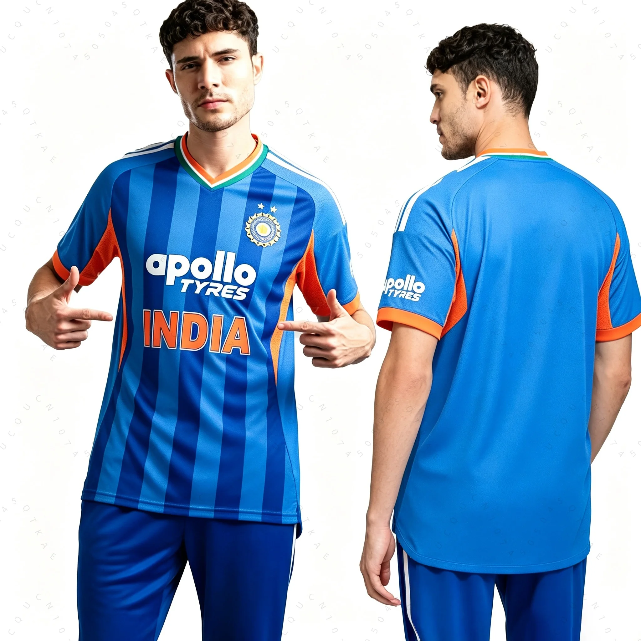 2026 2026 Summer India Cricket Jersey Blue V-Neck Short Sleeve Match Shirt Adult_kid Fan Sports Tee Exercise Daily Motorcycle T-Shirt - Aliexpress Deal