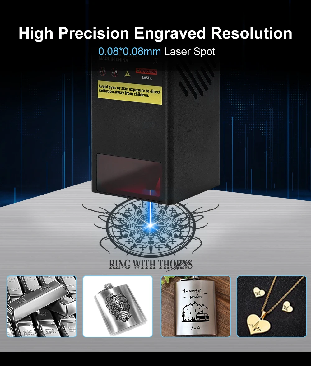 TWOTREES 20W Modulo Laser Testa TC20 450nm Incisione In Metallo Modulo Router CNC per TTC450 Condizione Nuovo