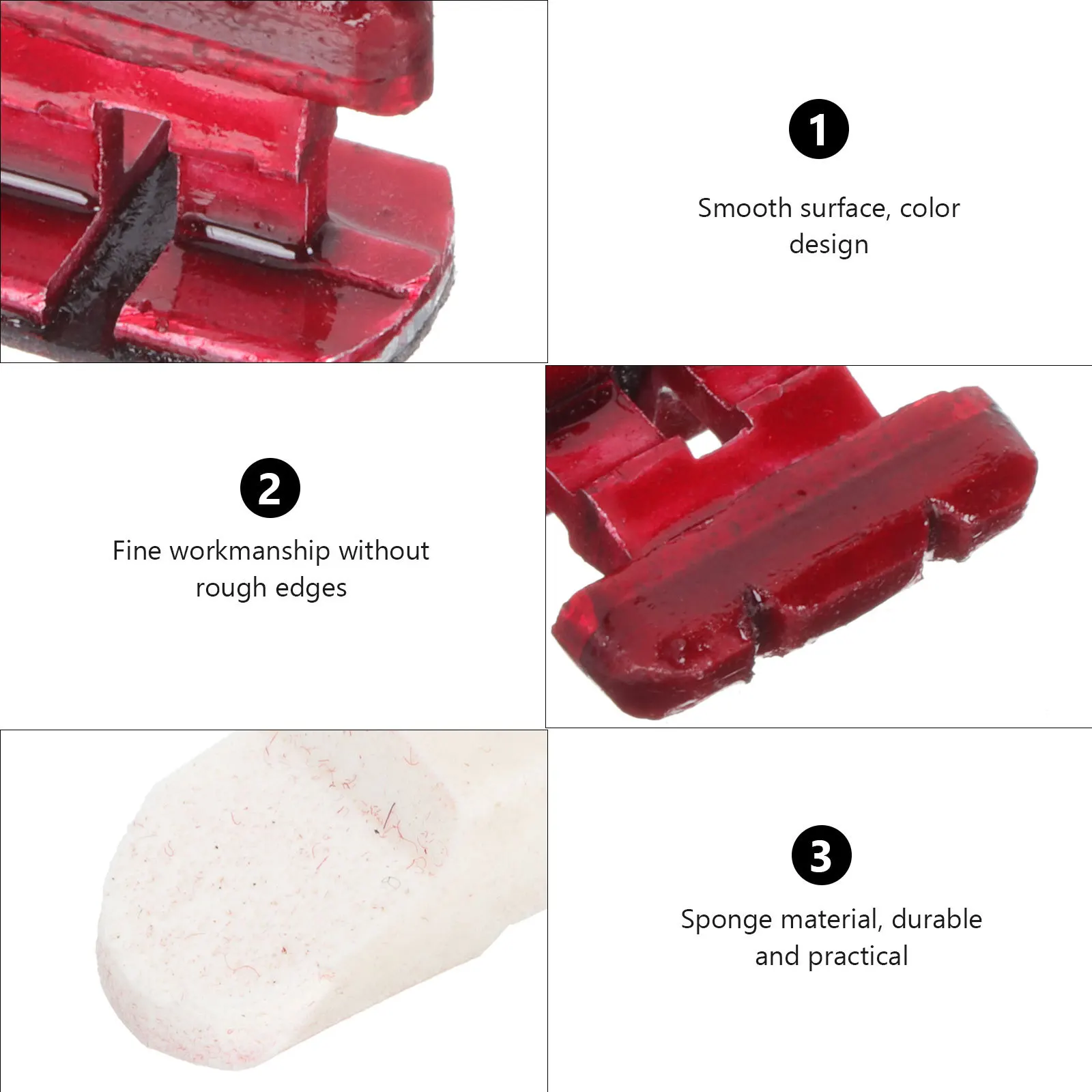 

1 Set Of Erhu Bridge Sound Filter Pad Premium Material For Instrument Accessory Practical Mute Cushion Simple Playing Tool Music