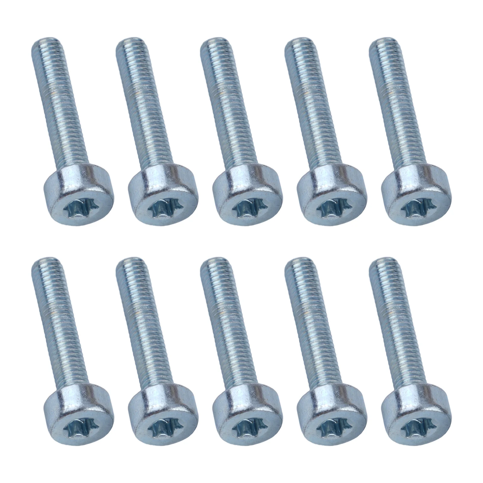 10-Piece T27 For Torx Bolt Set for Oleo Tools Matching For 9022 341 1050 IS-M5x25 5mm x 25mm Replacement Screw Pack