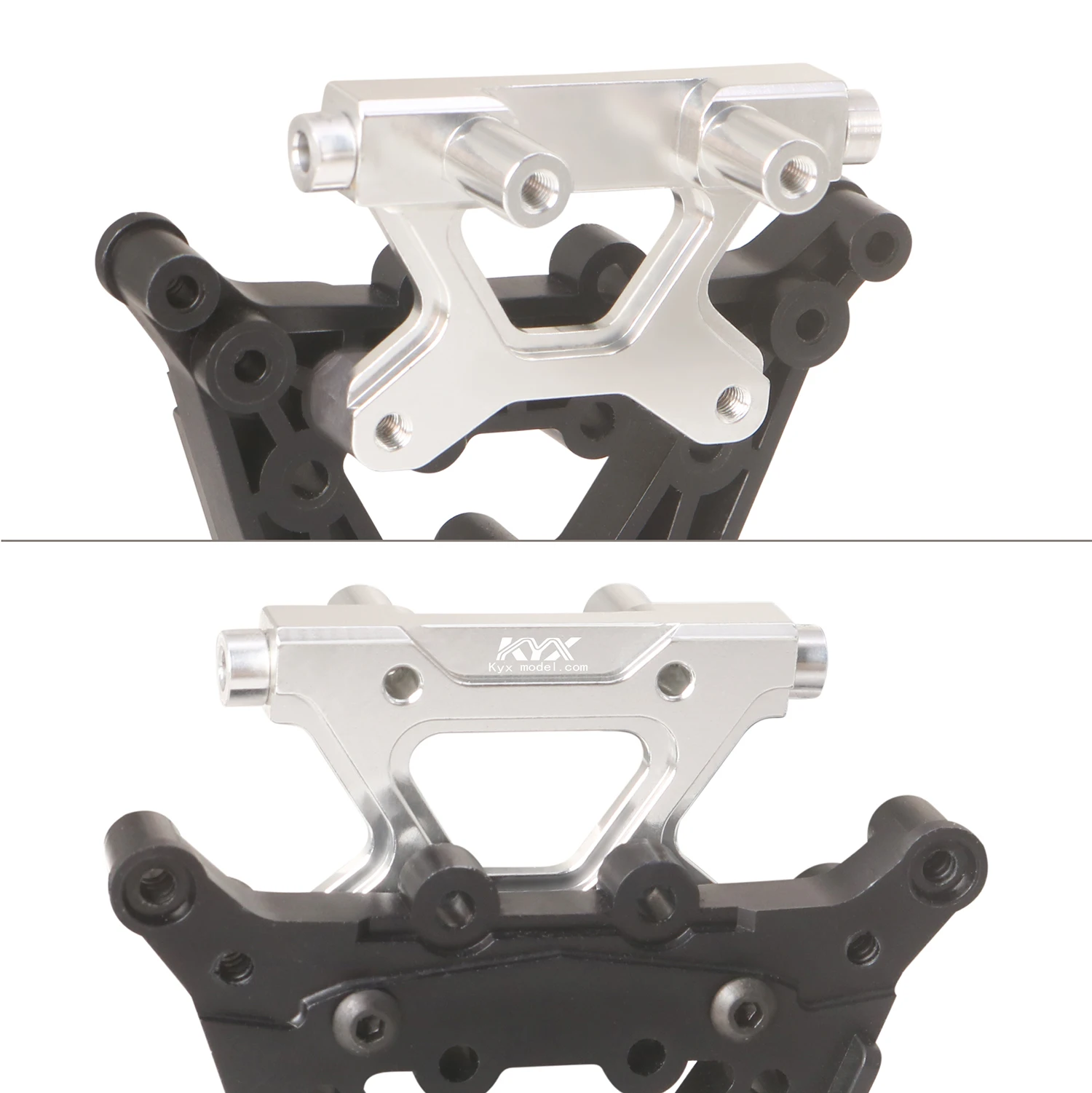 KYX 레이싱 알루미늄 리어 브레이스 바디 마운트 업그레이드 부품 액세서리 1/10 타미야 파이터 Nxgen DT04 58741용