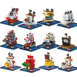 One Pirate Ship Piece Series Luffy Thousand Sunn  Building Blocks Bricks Anime Figure Education Game Toys Kids Birthday Gifts