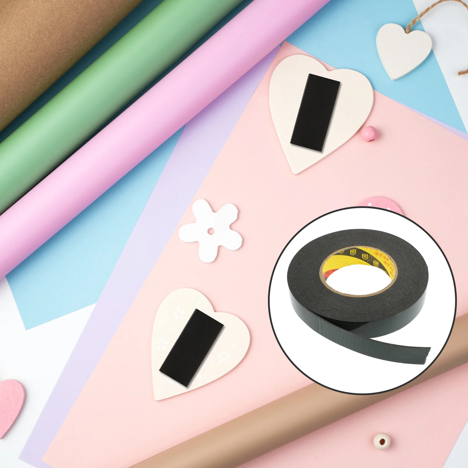 

Foam Double Sided Tape Adhesive Mounting Tape Heavy Duty Practical for Walls Mirrors Floors Cabinets