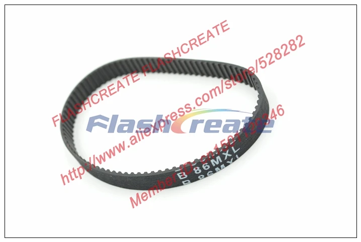 10pcs B86 MXL Timing Belt Teeth 86 Width 6.35mm Length 174.752mm B86MXL Rubber Closed-Loop Synchronous Belt Fit MXL Pulley