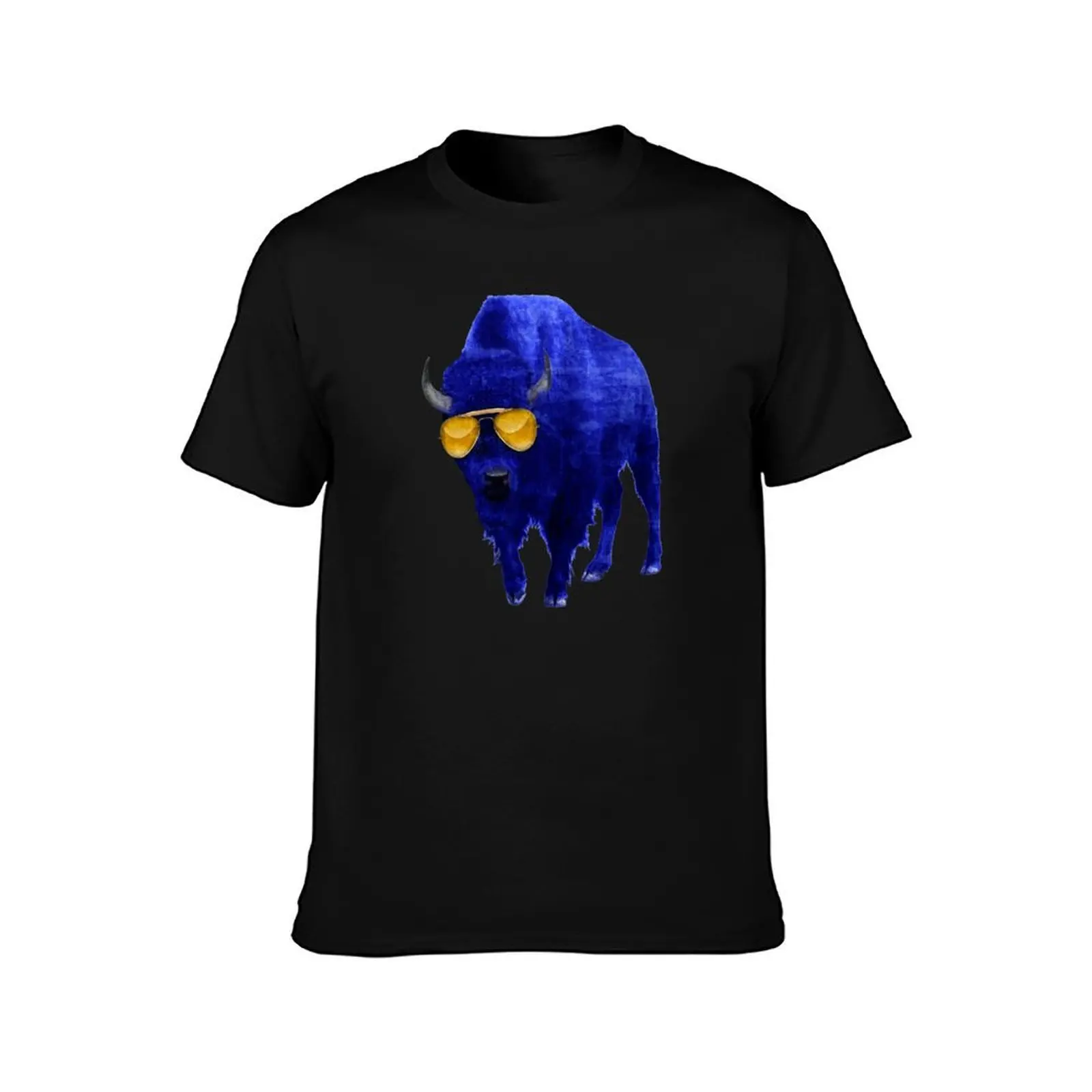 716 Bison : Gold Frames T-Shirt, Summer Casual Cotton Tee, Oversized Streetwear Tops, Vintage Graphic Print, Unisex Men Women