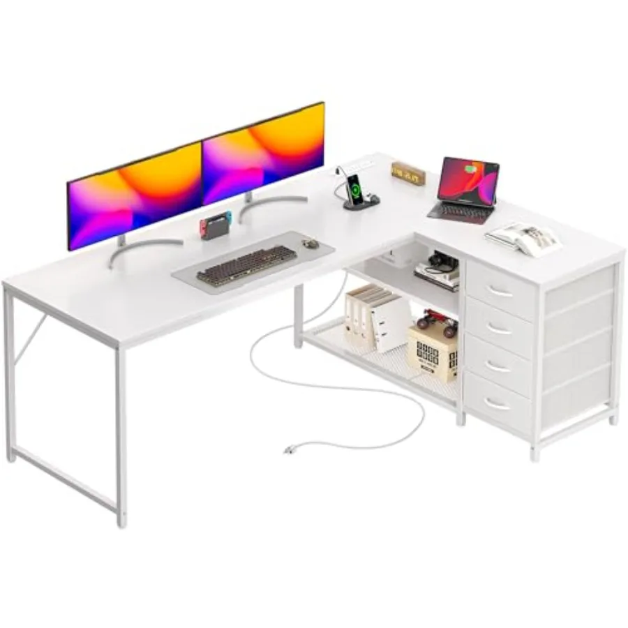 61" L Shaped Desk W…