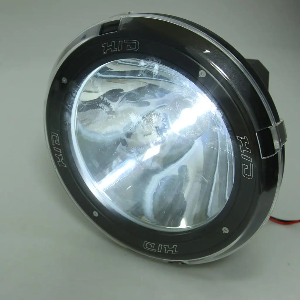 9 Inch 55W Built-in Xenon HID 4x4 Cross-country Rally Driving Fog Light Lamp 12V