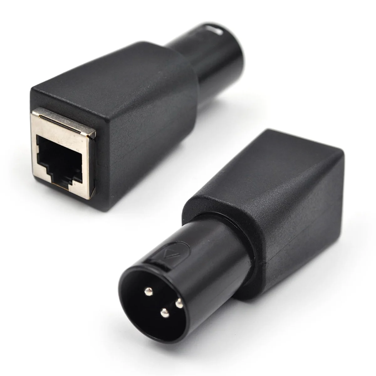 

4Pcs DMX to RJ45 Connector RJ45 Ethernet to 3 Pin XLR DMX Adapter