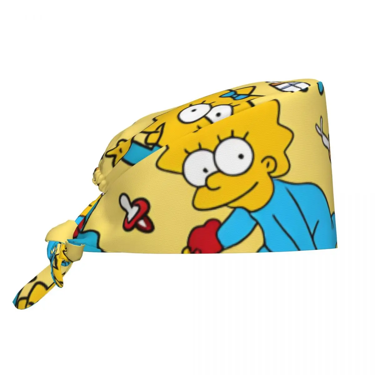 

Medical Cap Simpsons Movies Scrub Caps For Unisex Women Comfortable Nurse Hats Y2K Fashion Long Hair Working Cap