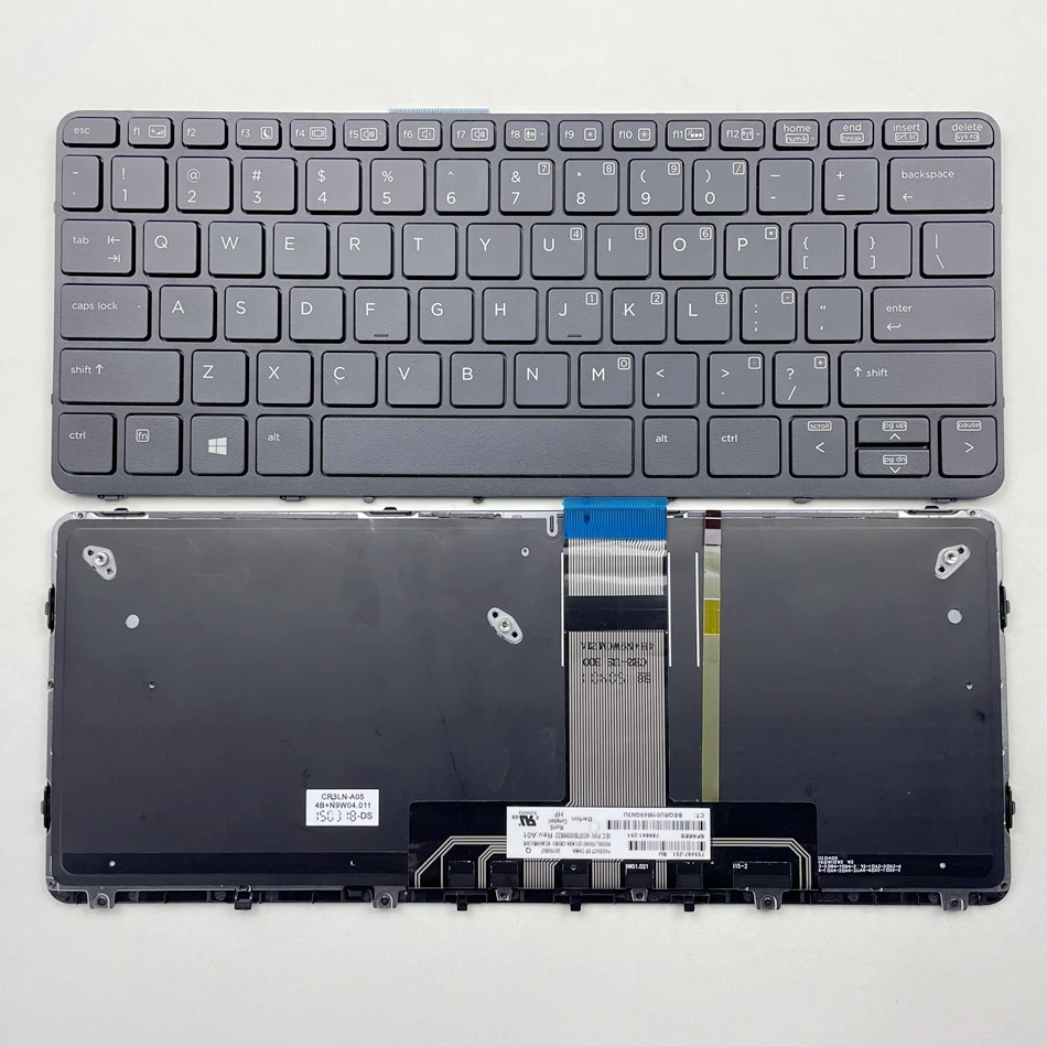 US Backlit Keyboard For HP Pro x2 612 G1 755497-031 76641-071 NSK-CR3BV US Layout