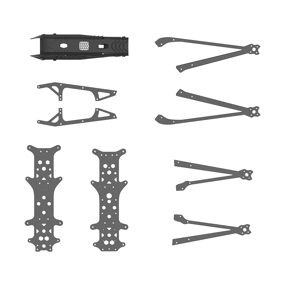 iFlight Helion10 Rahmen-Reparaturteile – Ersatzarme/Shell/LED/Batterie-Montageplatte und Ersatzzubehör