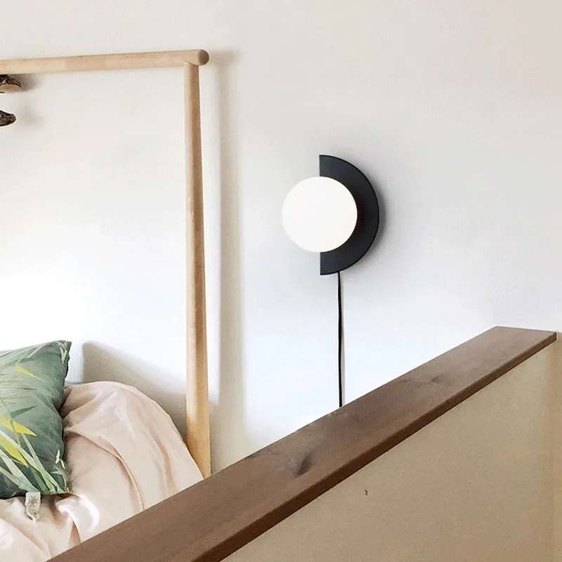 Modern Minimalist Fan‑Shaped LED Wall Sconce,Macaron RGB Wall Lamp, Nordic Decor Light for Kids Room Living Room Background Wall