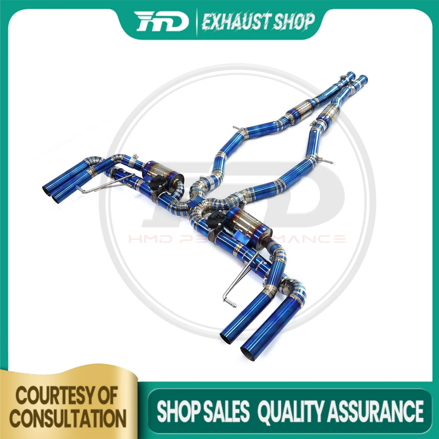 

Customizable Catback For Mercedes Benz S63 Coupe C217 4.0T Exhaust System Titanium Alloy Electronic Valve Muffler HMD
