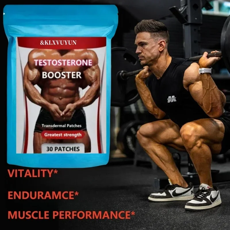 Testosteron Booster Transdermal Patches für Männer, Maca Root, Saw Palmetto