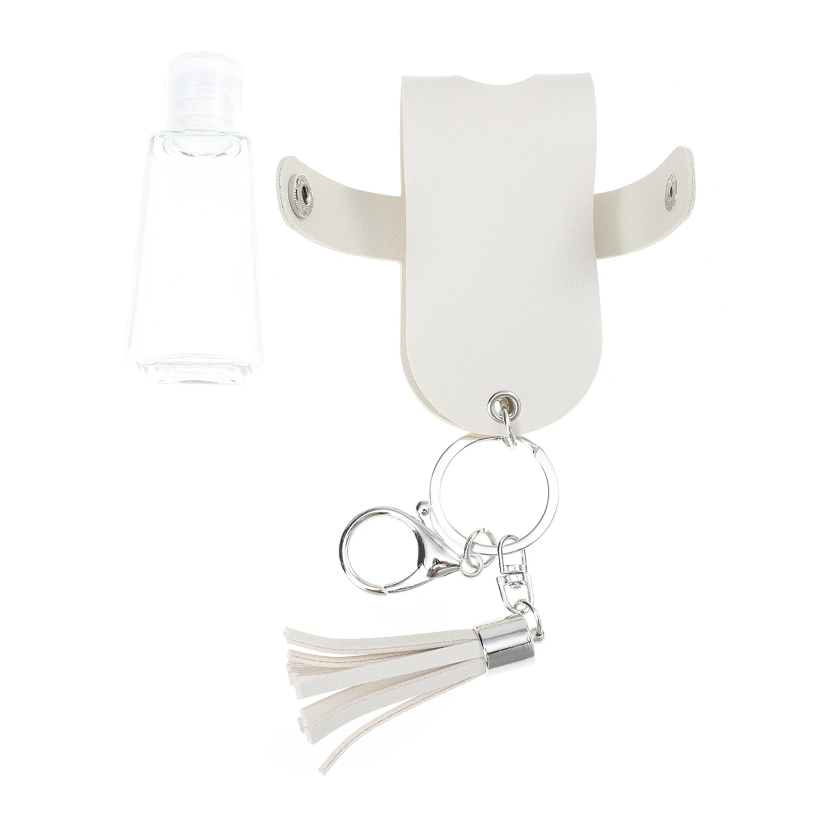 

Portable Refillable Travel Bottle Set Keychain Holder Cover H Perfume Lotion Soap Essential Oil Toiletry Zinc