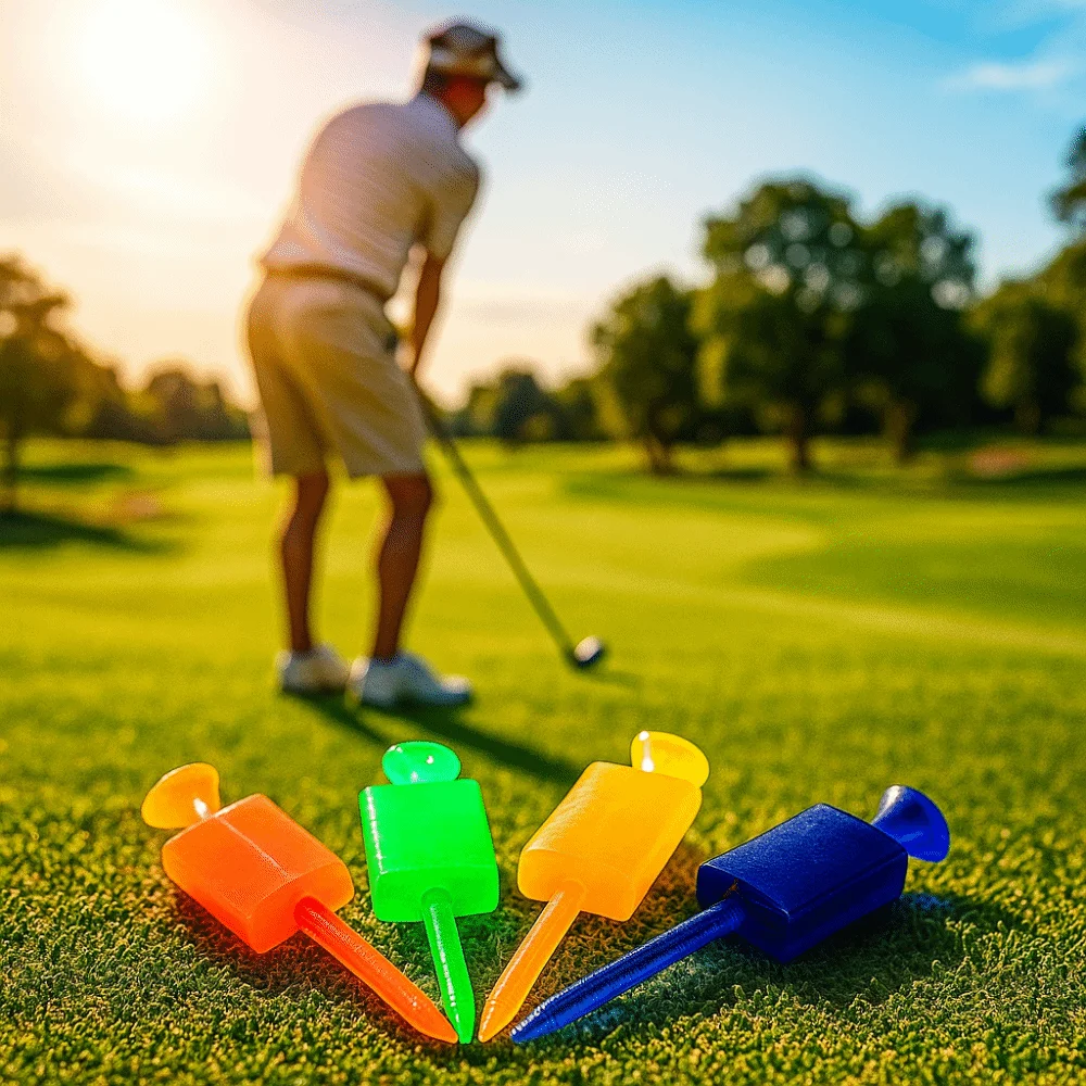 

Многоцветные пластиковые держатели для мячей для гольфа, обеспечивающие точный удар, увеличивающие дальность, многоразовые, для тренировок