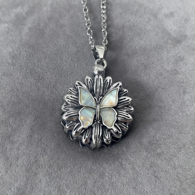 You Are My Sunshine Butterfly Commemorative Family Pet Ash Necklace Funeral Supplies