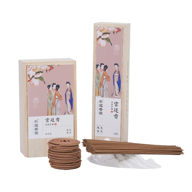 Palace Fragrance Natural Joss-Stick Ancient French and Fragrance Soothing Hotel Bedroom Bathroom Tan Shen Aromatherapy Domestic