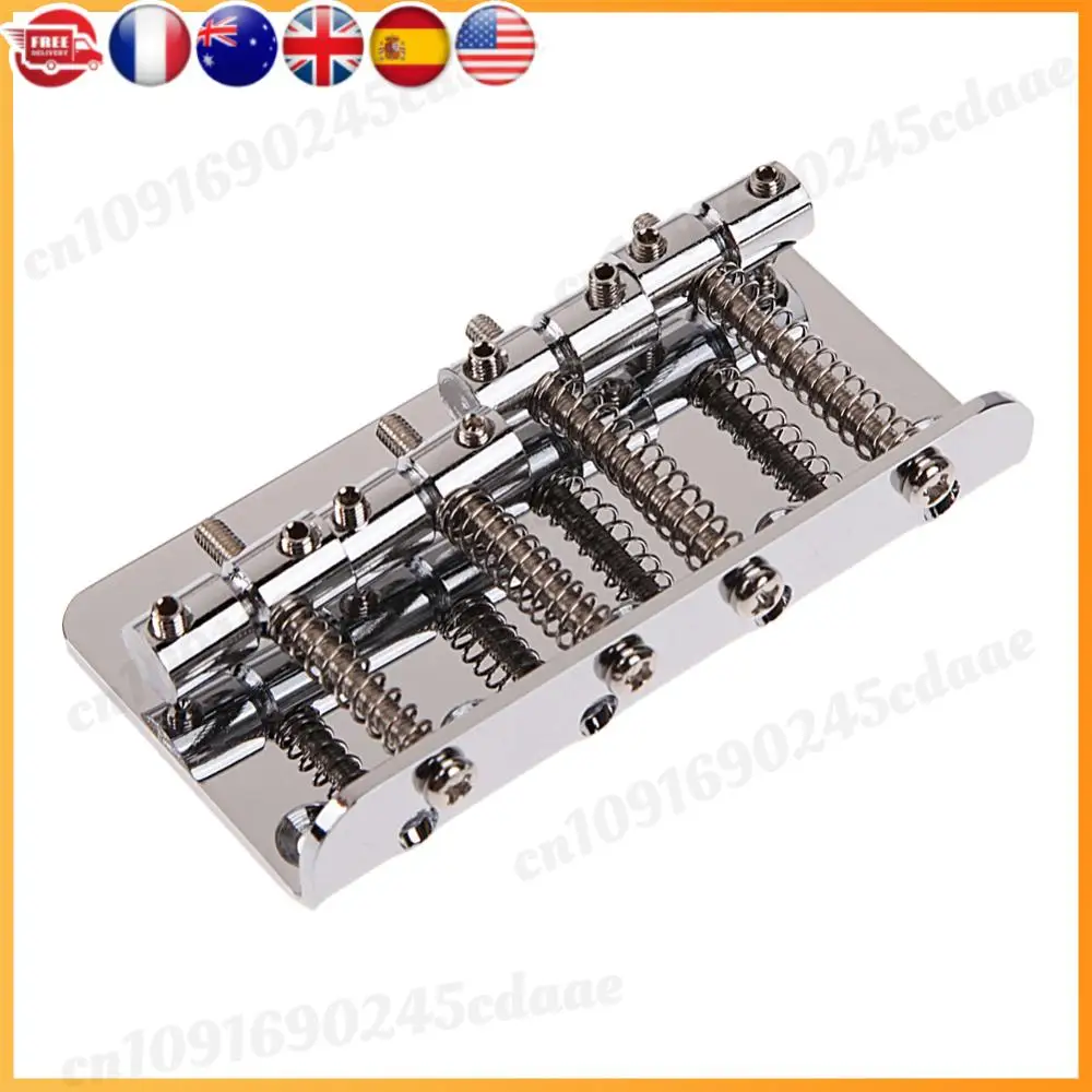 

Hard Tail Fixed Top Load Bridge with Screws Tailpiece Fixed Saddle Chrome Bass Bridge Musical Instrument Accessories