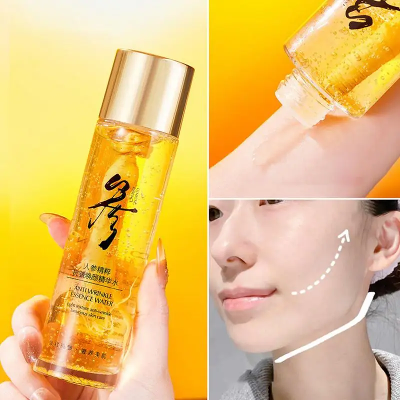 1pcs Wrinkle Remover Serum Reduce Neck Forehead Fine Lines Dark Spots Firming Nourish Ginseng Whitening Anti Aging Essence