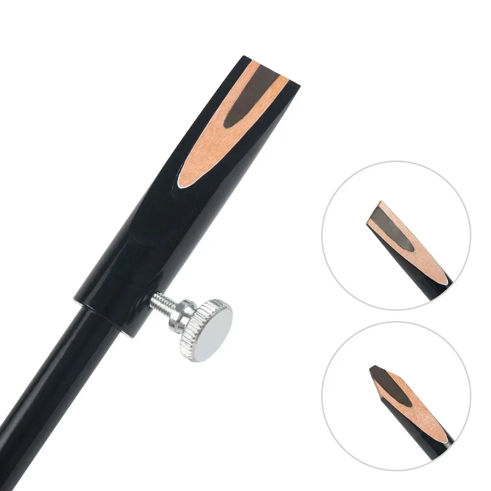 

Aluminum Alloy Eyebrow Pencil Sharpening Tool U-shaped Card Slot Brow Pen Sharpening Base Lightweight Practical Makeup Tool 1pcs