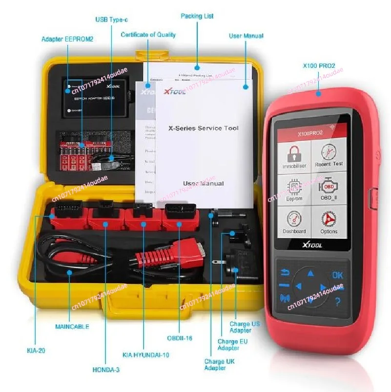 Automatyczny programator kluczy XTOOL X100 Pro2 z adapterem EEPROM