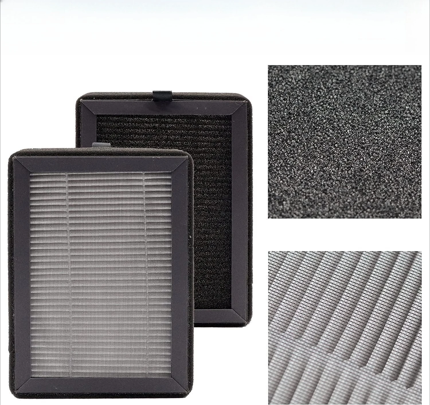 

2Pcs Activated Carbon HEPA Filter for LV-H128 PUURVSAS HM669A/ROVACS RV60 Air Purifier Filter Accessory