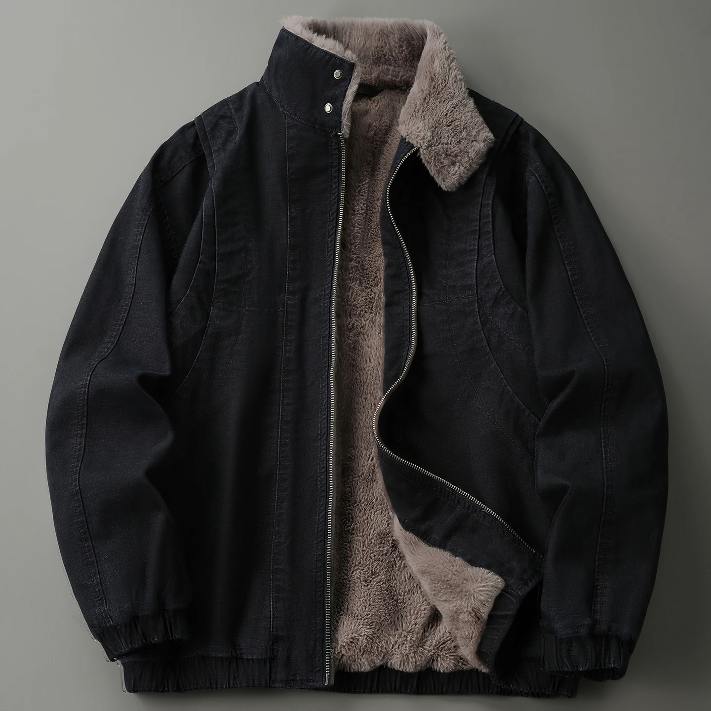 

Зимняя утолщенная бархатная рабочая одежда, хлопковая куртка, мужская повседневная хлопковая куртка из чистого хлопка с бисером