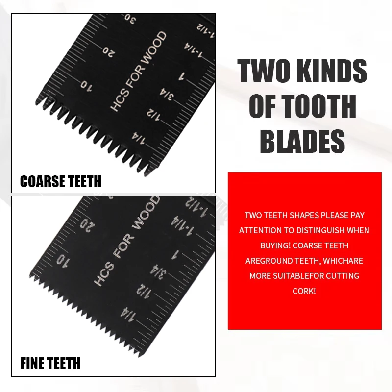 10Pcs 35/45/65mm Universal Saw Blade Multi Function HCS Oscillating Cutter Blades For Woodworking DIY Renovator Power Tools