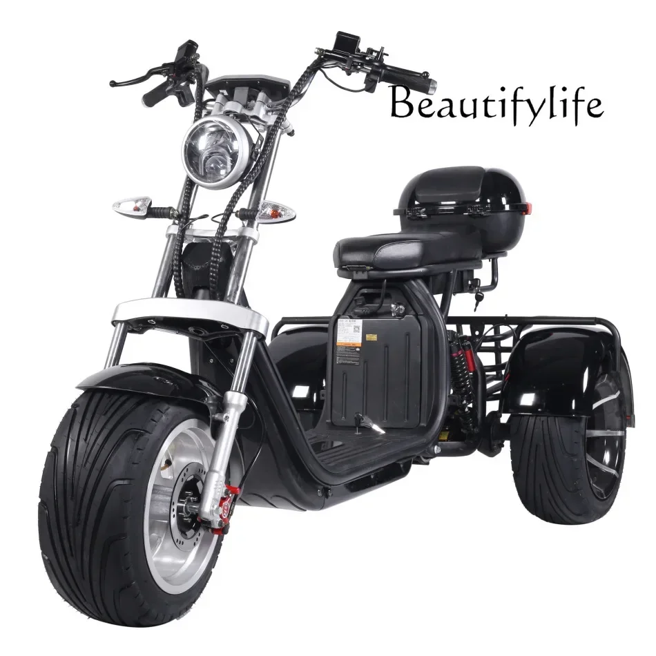 Electric Tricycle Adult Lithium Battery Detachable Large Tire Motorcycle Men and Women Scooter