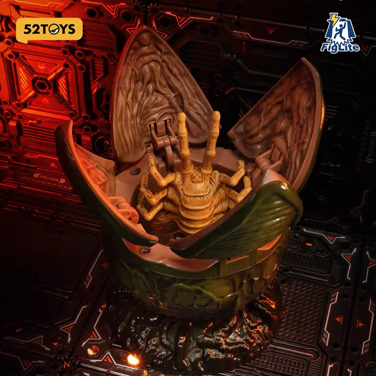 جديد الأصلي 52 لعب Beastbox Figlite البيض Facehugger لعبة الرياح تحصيل أنيمي عمل نموذج لجسم اللعب حلية الهدايا #6