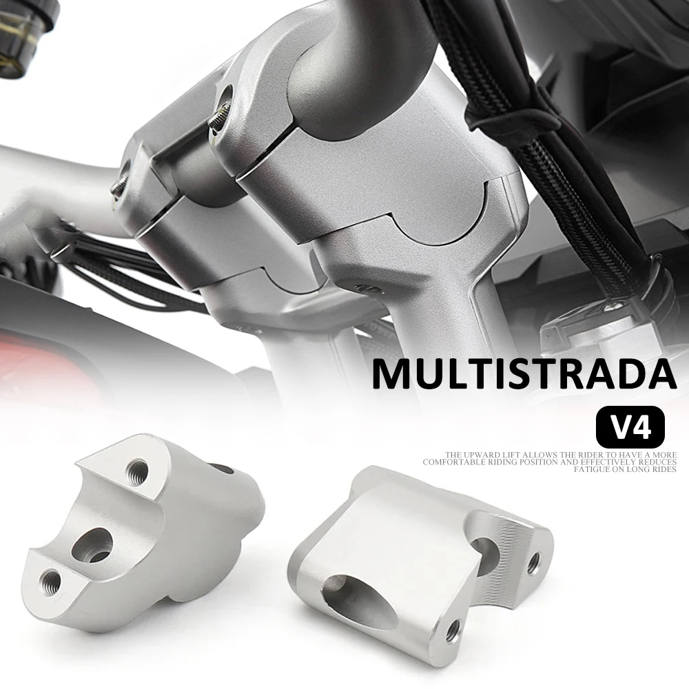 New For Ducati Multistrada V4 Aluminum Handlebar Riser Bar Mount Handle Clamp Motorcycle Accessories MULTISTRADA V4