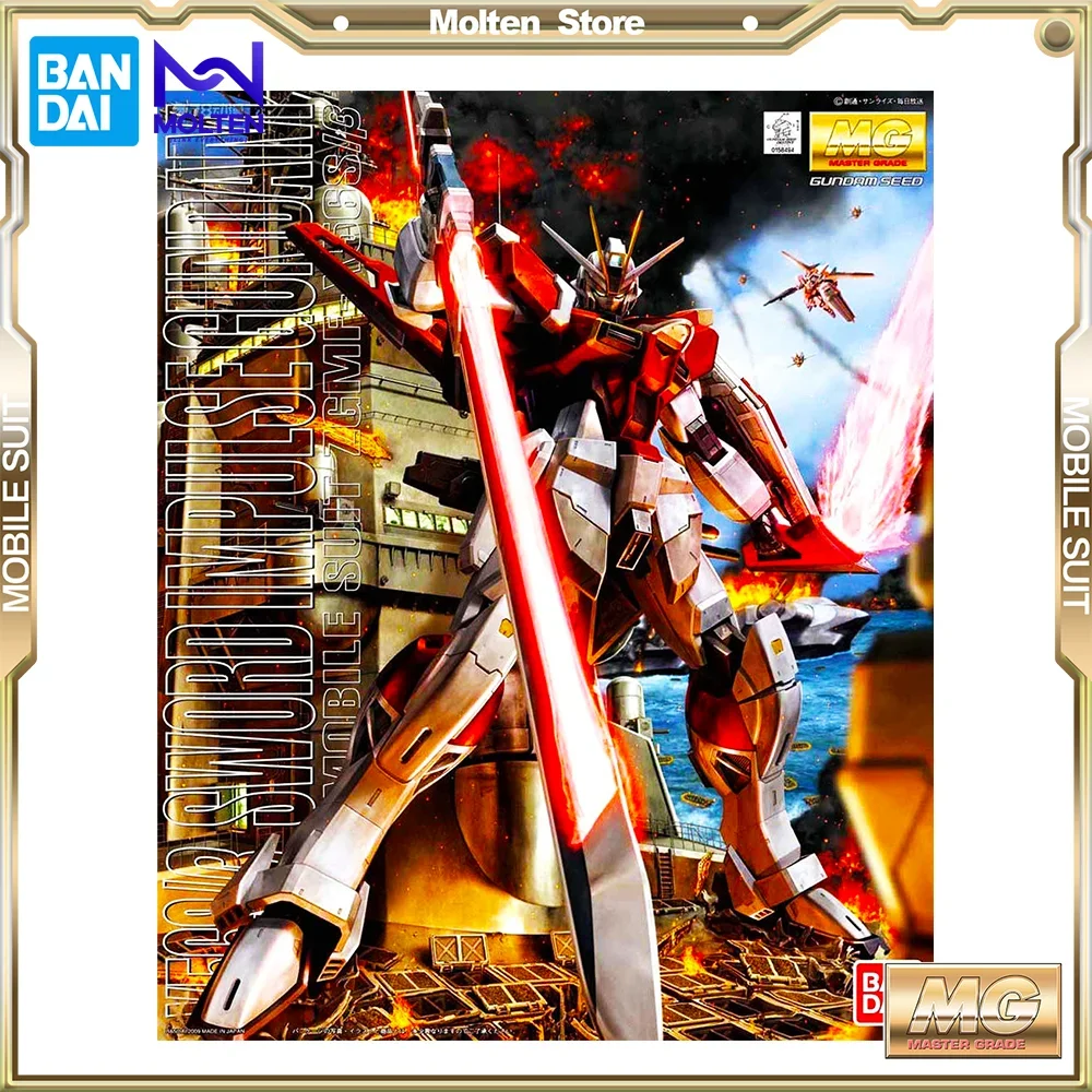 BANDAI MG Sword Impulse Gundam Finish 1/100 Scale Mobile Suit Gundam Seed Destiny Gunpla Model Kit Assembly