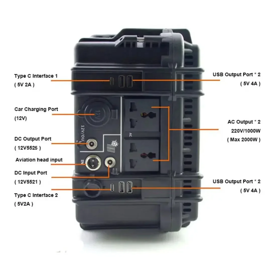 Hot Sale 5000W Off Grid Power Station Big Capacity Solar Power Generator Battery Storage Outdoor For Home Backup Power
