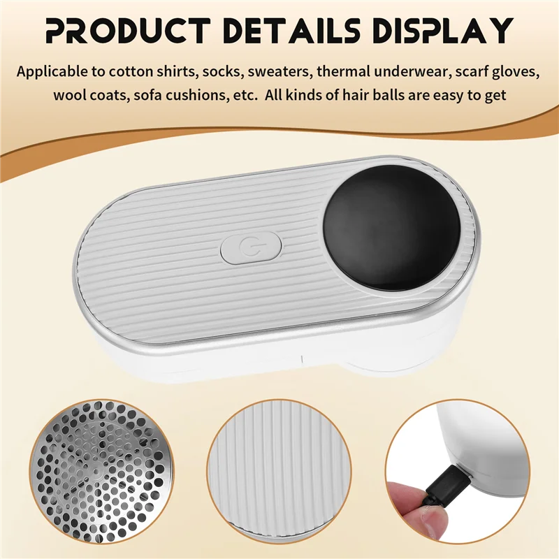 2026 الشتاء يجب أن يكون مزيل الوبر الشعر الكرة المتقلب سترة مزيل 5 ورقة القاطع رئيس المحرك المتقلب مع فرشاة صغيرة داخل #5