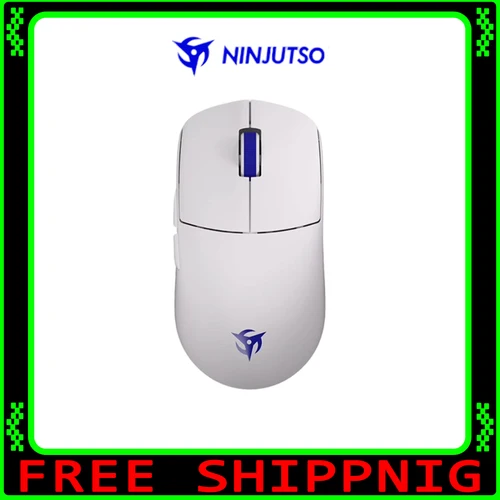 Imagen 1 del producto Ratón inalámbrico NINJUTSO Sora V2 de tres modos ergonómico Paw3395 8k retorno ligero personalizado Esports Mouse Pc Gamer regalos