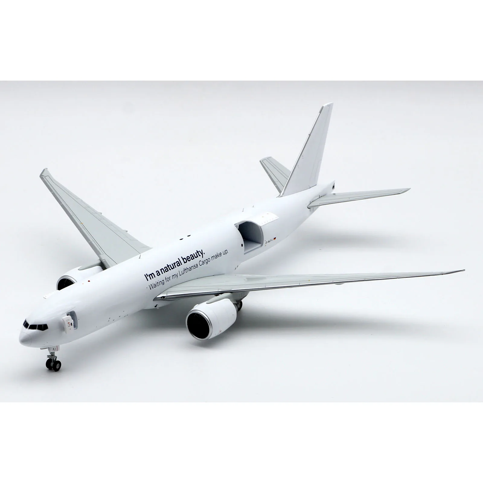 XX20193C Legierung Sammlerflugzeug Geschenk JC Wings 1:200 Lufthansa Cargo „Open Door“ Boeing B777-200 Druckguss-Flugzeugmodell D-ALFJ