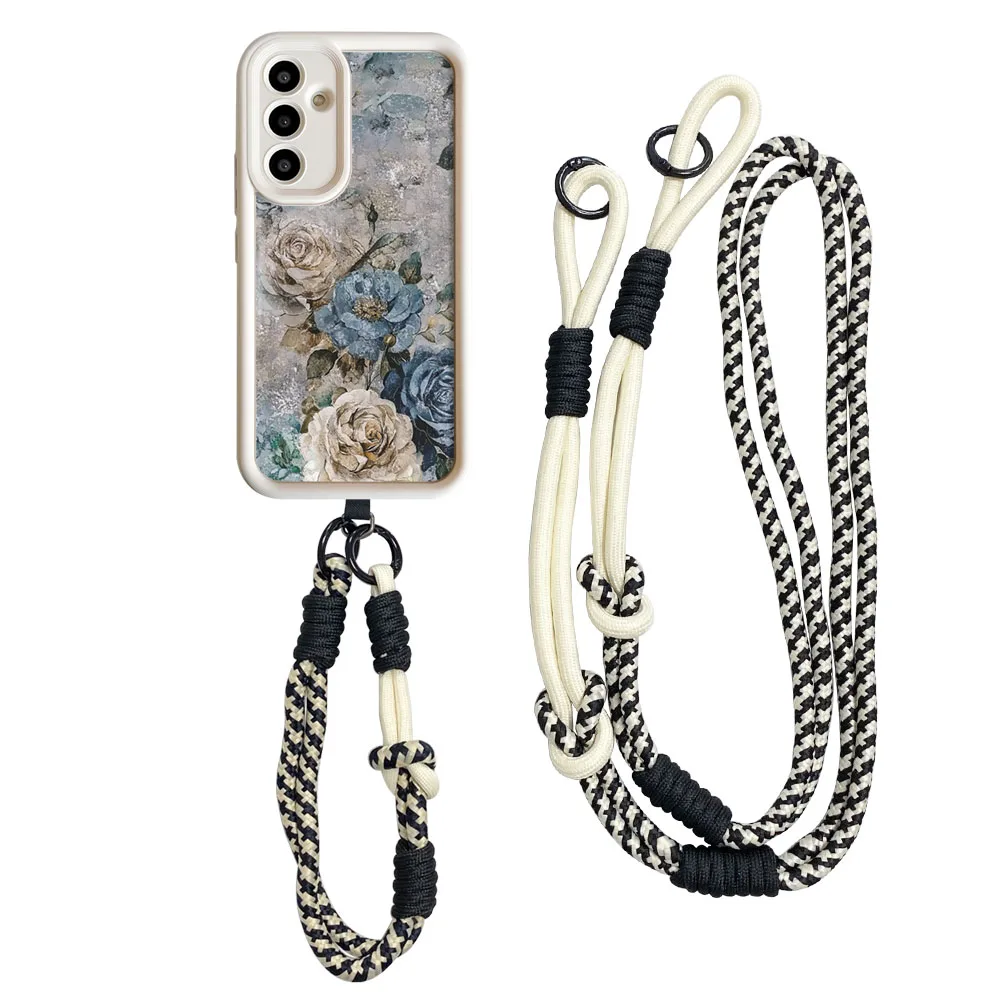 Cxd5Graziosa custodia con cordino a tracolla florealePerSamsung A56 55 36 26 16 06 15 35 25 54 34 24 73 53 21 71 51 31 72 52 32 14 12 17 07