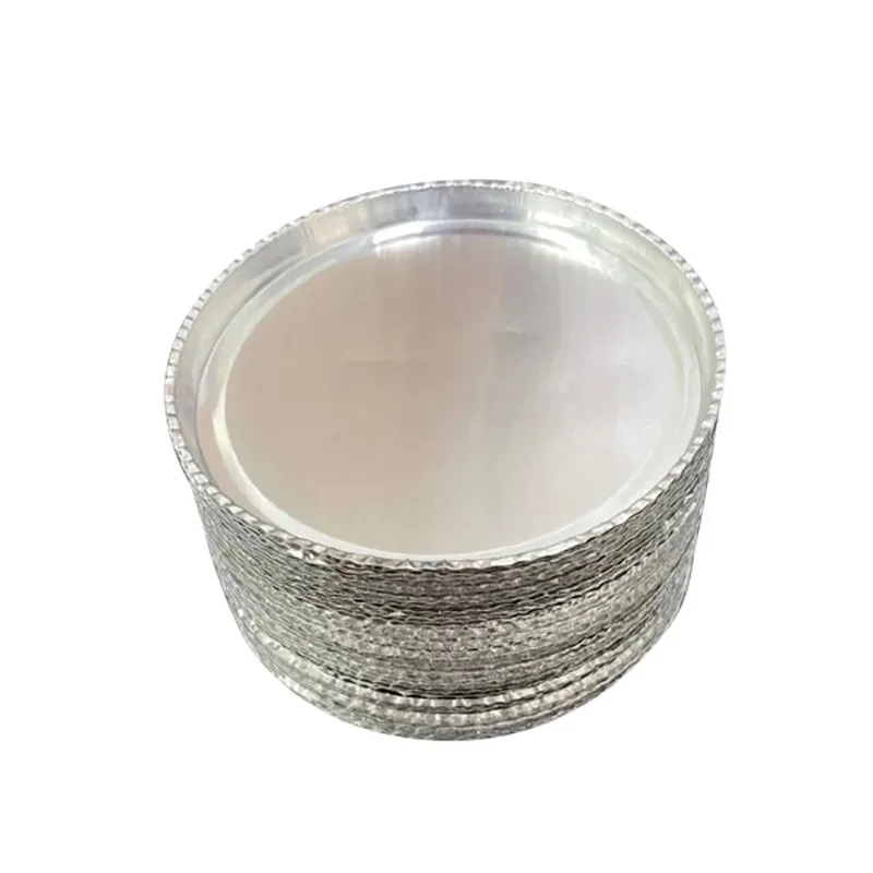 50Pcs/Box Laboratory Aluminum Foil Weighing Pan Moisture Analyzer Disposable Sample Pan Diameter 90MM