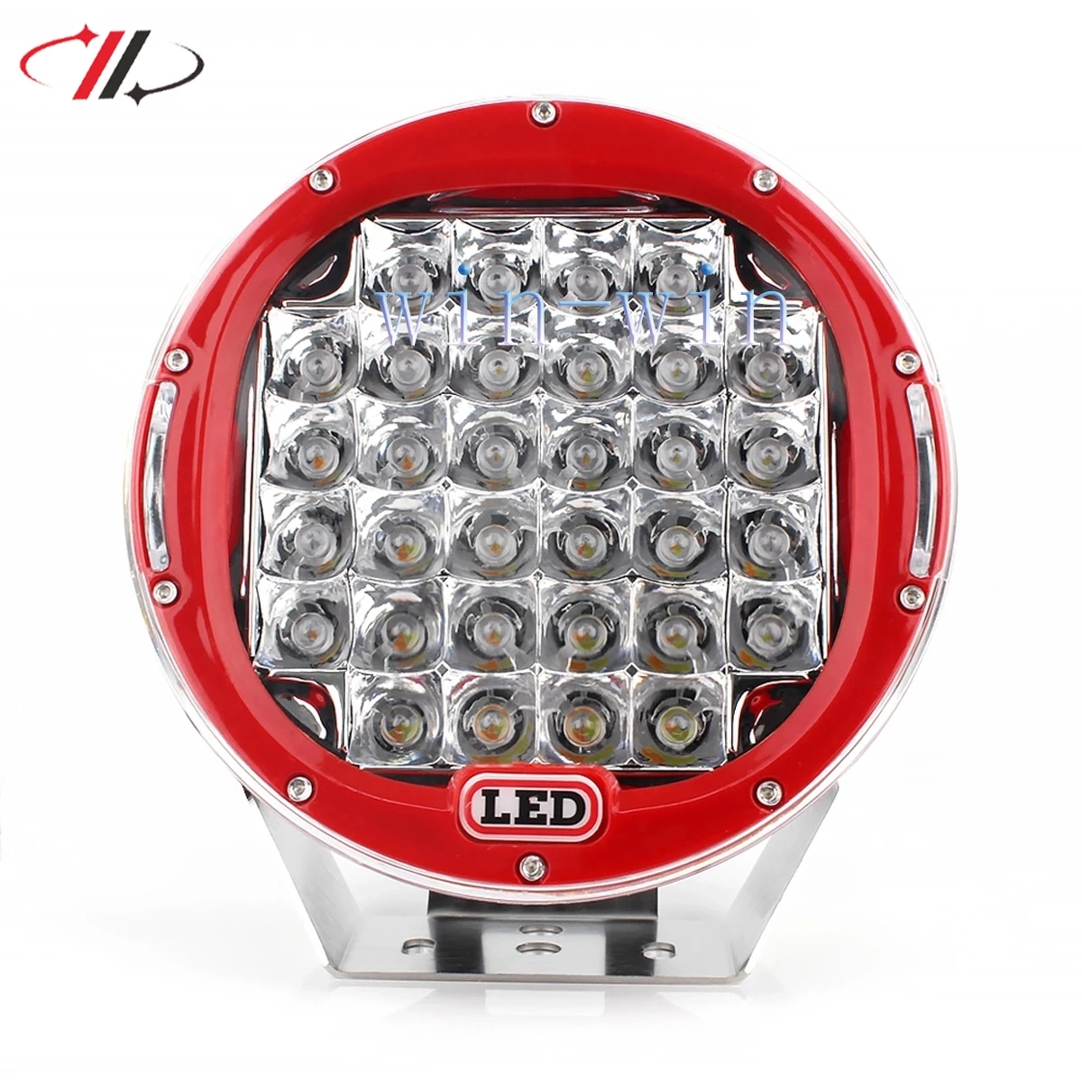 Red Led Spotlight 12V-24V 4X4 Accessories Offroad Light 9Inch 96w LED driving light For 4x4 Lada Trucks All off-road vehicles