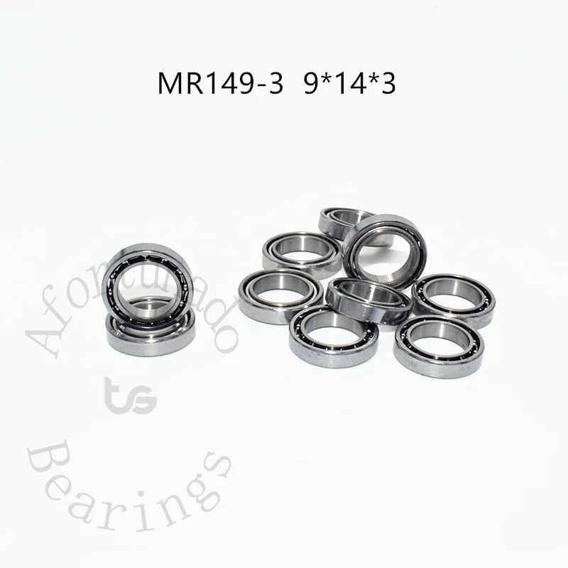 MR149-3 9*14*3(mm)  10PCS Metal Sealed Miniature chrome Steel Bearings