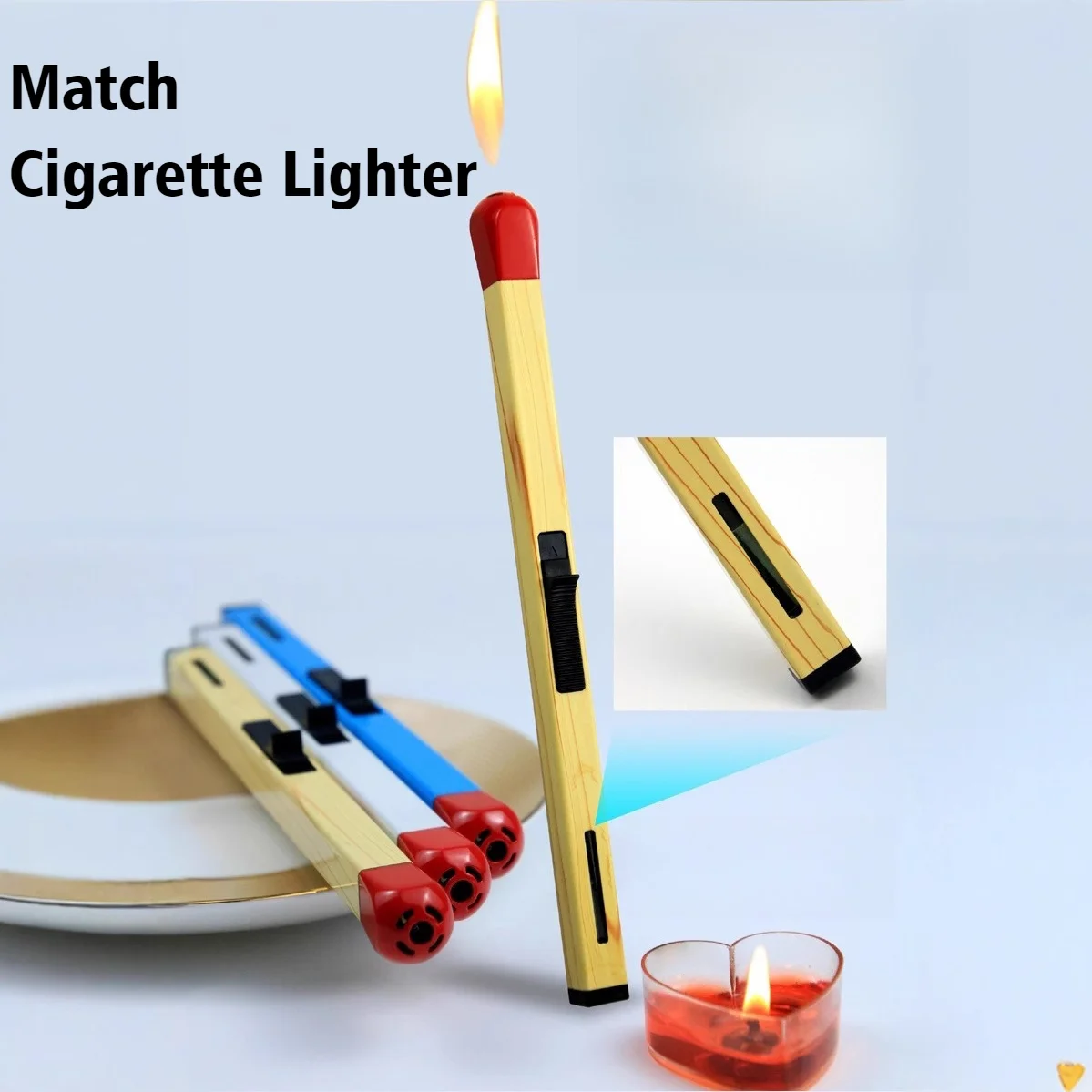 

Cigar Ignition Gun Luminous Match Stick Lighter Windproof Open Flame Lighter Inflatable Cigarette Lighters & Smoking Accessories