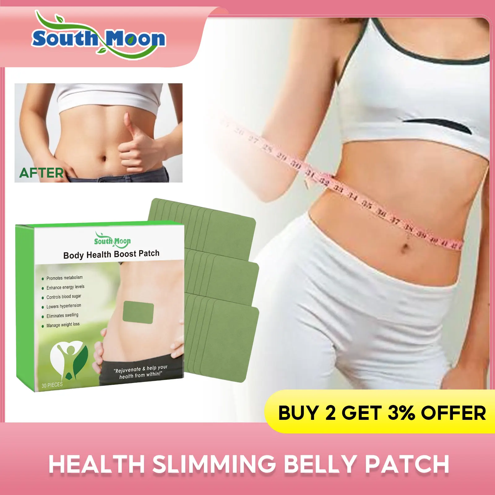 

﻿Slimming Navel Stickers Anti Cellulite Remove Waist Belly Fat Burning Promote Digestion Improve Metabolism Body Shaping Patch