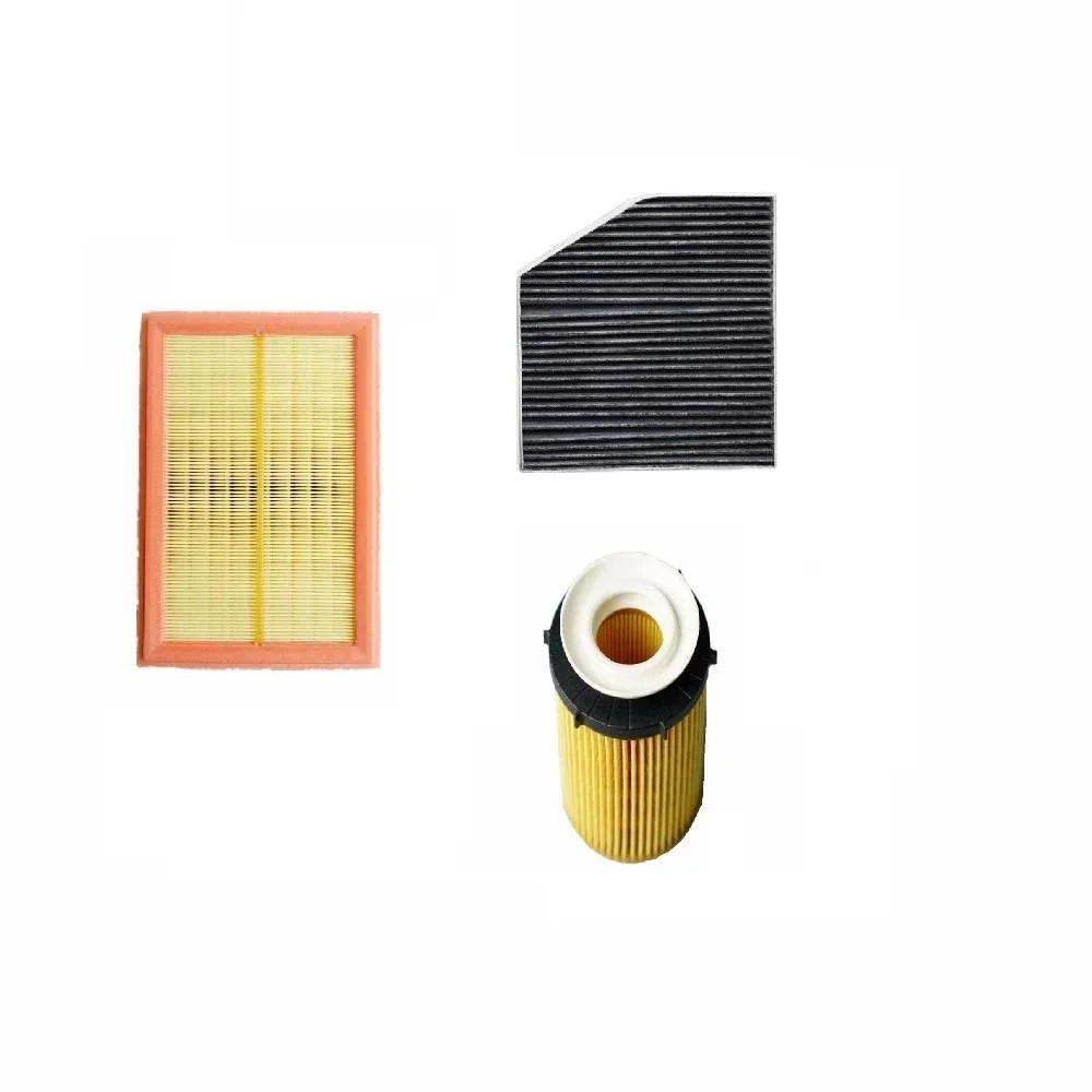 Air Filter+Cabin Filter+Oil Filter For Mercedes Benz C-CLASS W205 A205 C205 S205 2013-2019