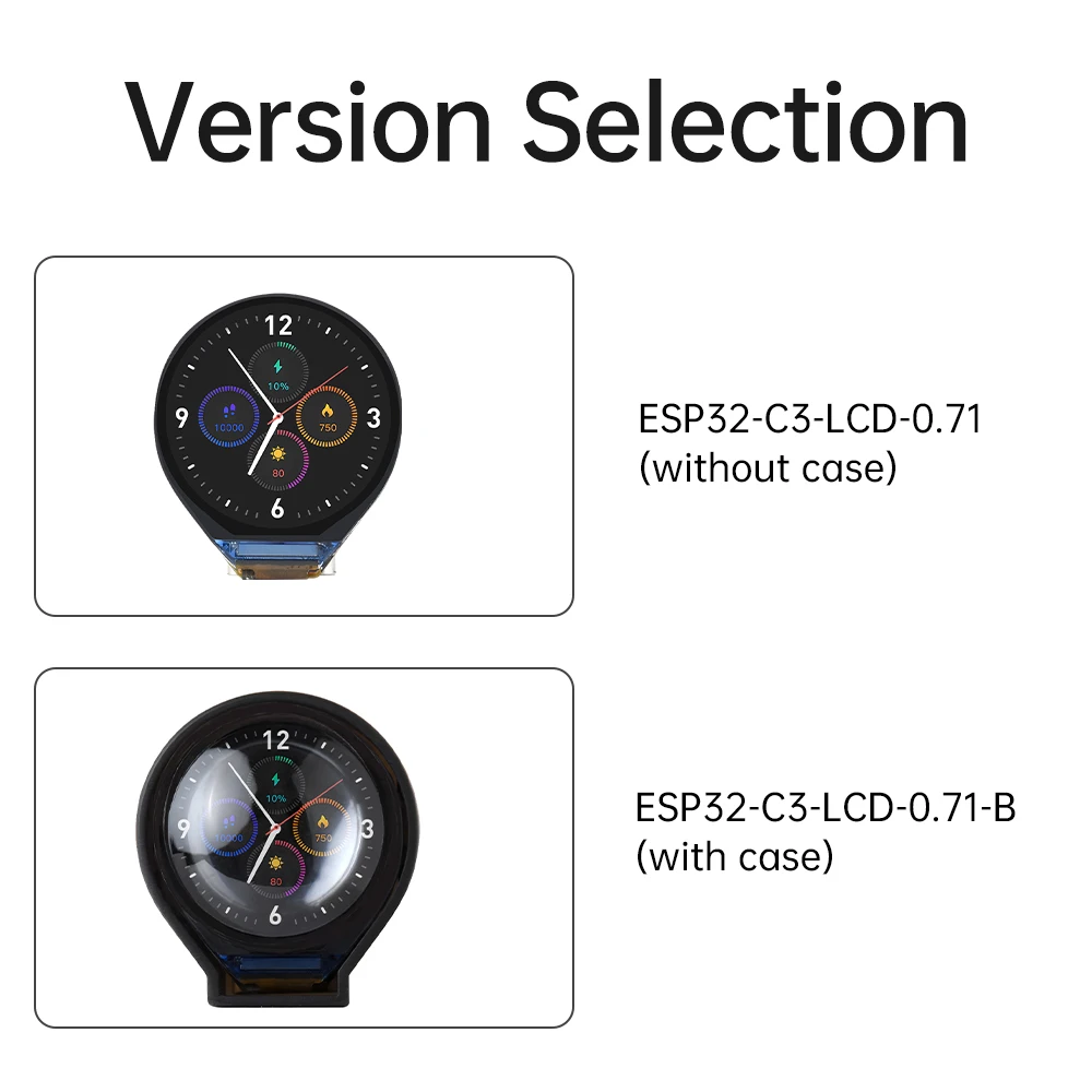ESP32-C3 development board 0.71 inch round IPS LCD development board SPI interface screen base done SP32-C3 TYEP-C