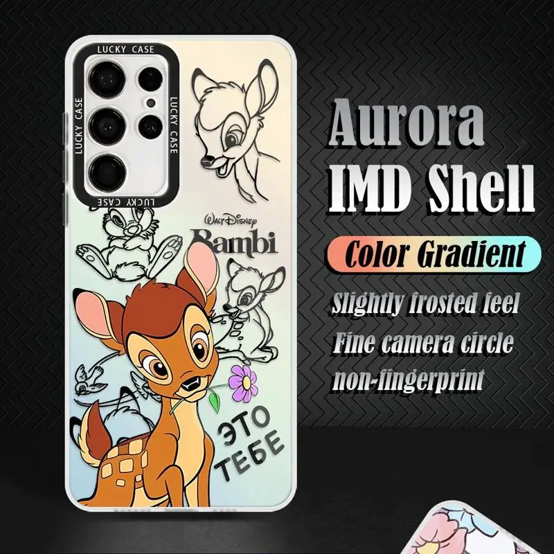 Disney Bambi Deer Phone Case for Samsung S24 Plus S23 FE S23 S21 S20 FE S22 Ultra S23 S24 Ultra Silicone Soft Cover