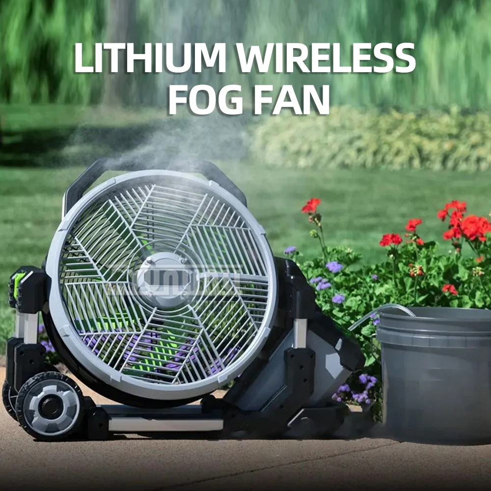 Lithium Atomized Electric Fan Fn1800e Long Endurance Outdoor Camping Barbecue Fishing Multifunctional Fan