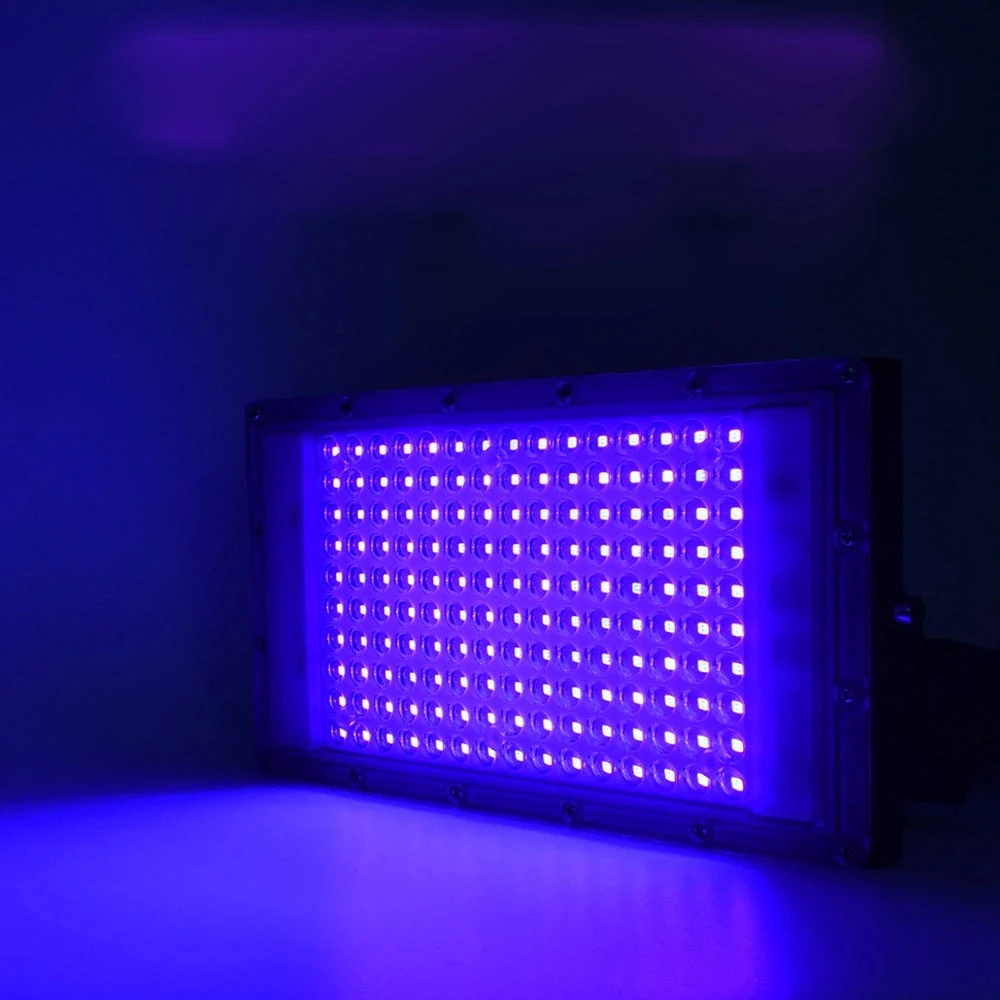 110V 220V 50W 100W 200W 300W 395NM 405nm 365nm Lampa LED ultrafioletowa UV do malowania natryskowego tuszem żywicznym klej UV lampa utwardzająca