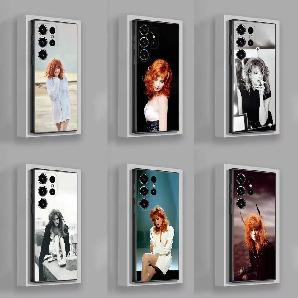 

M-Mylene Farmer California Phone Case For Samsung S25,S24,S21,S22,S23,S30,Ultra,S20,Plus,Fe,Lite,5G Black Cover
