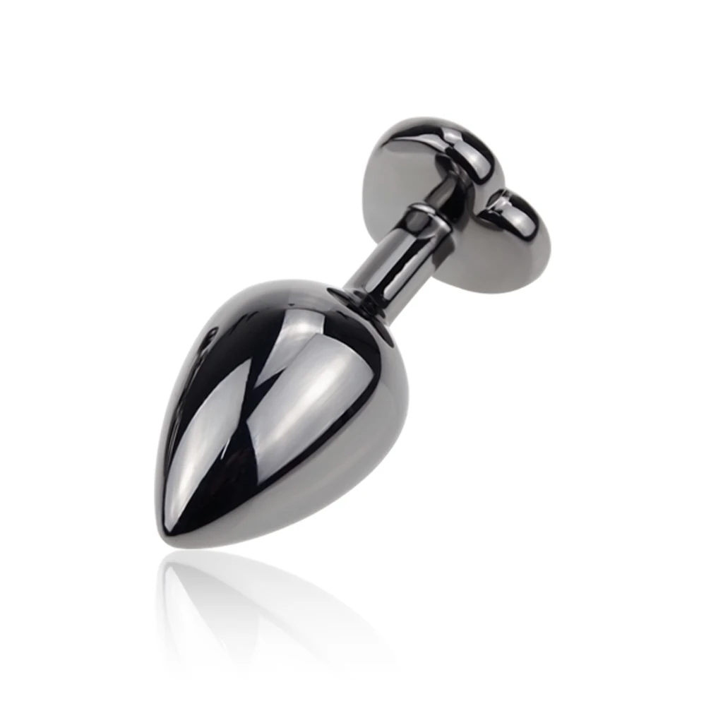 مدلك مهبلي أسود معدني بعقب المكونات هزاز القلب وجولة الشرج المكونات السلس الحلوى الكبار لعبة المنتجات الجنس الاشياء لعبة جنسية